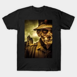 Zombie Soldier Portrait T-Shirt